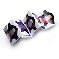 Anself 100pcs - 300pcs Pegatinas Moldes Guías Uñas Forma de uñas gruesas Consejos de arte Guía Pegatina Adhesivo Forma…